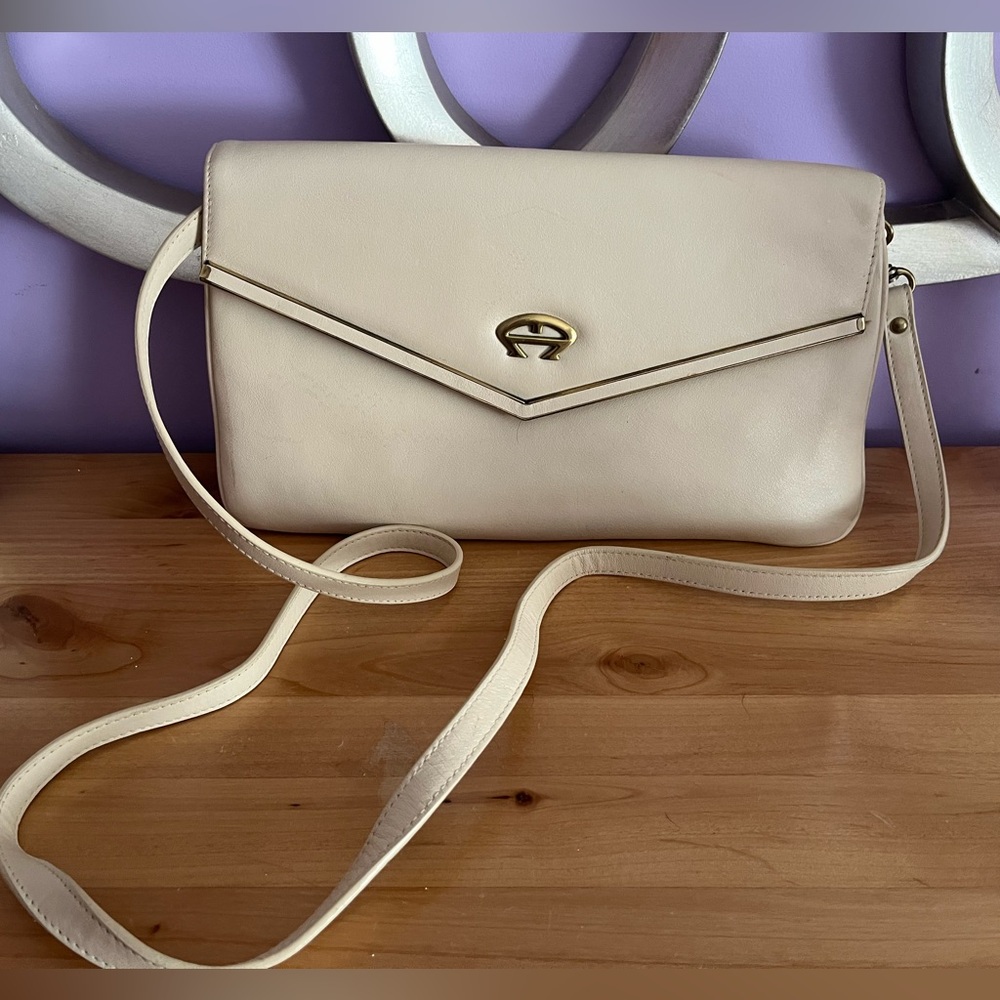 Etienne Aigner Vintage Cream Bag